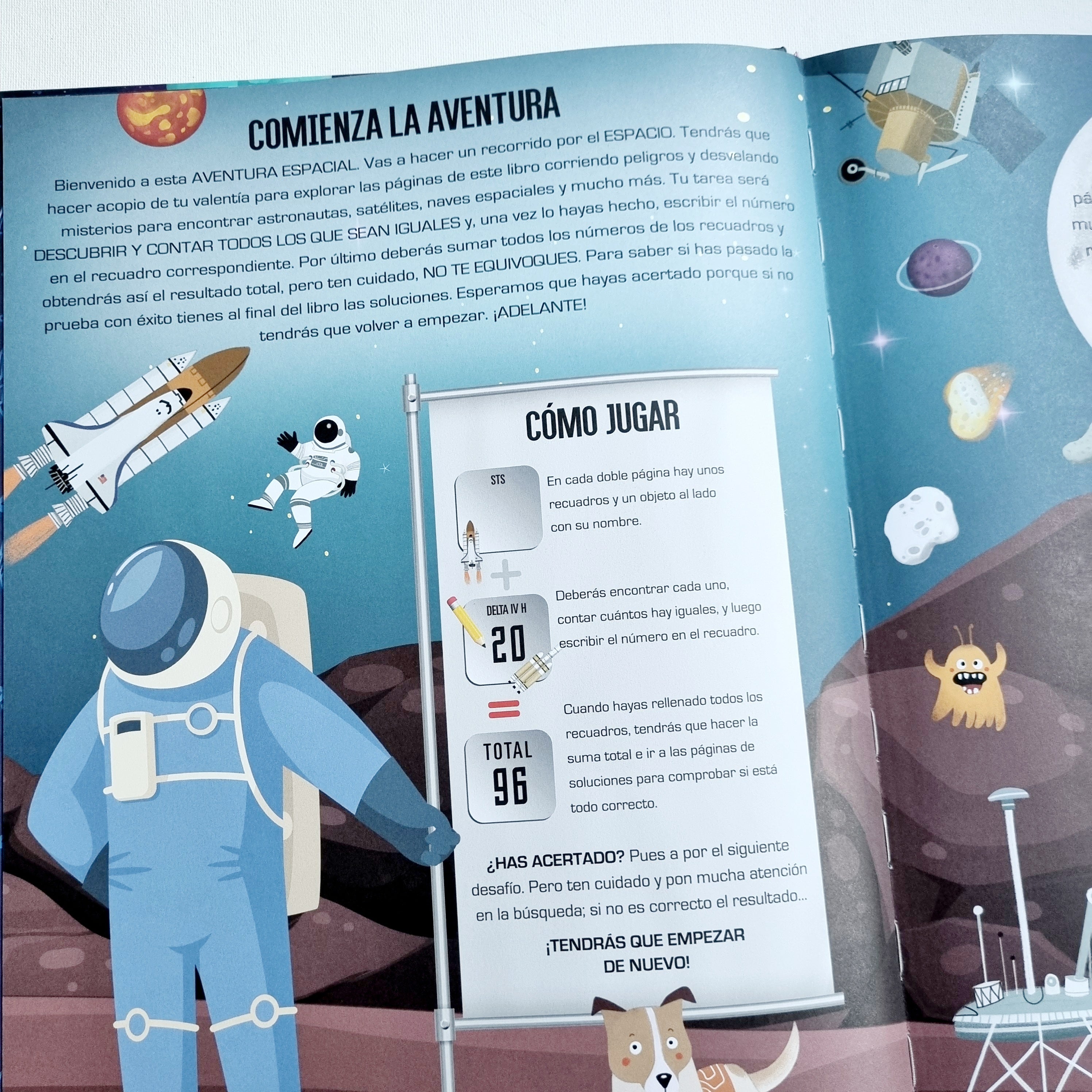 Busca y encuentra en el Espacio. Encuentra y cuenta cuántos hay Busca y encuentra en el Espacio. Encuentra y cuenta cuántos hay